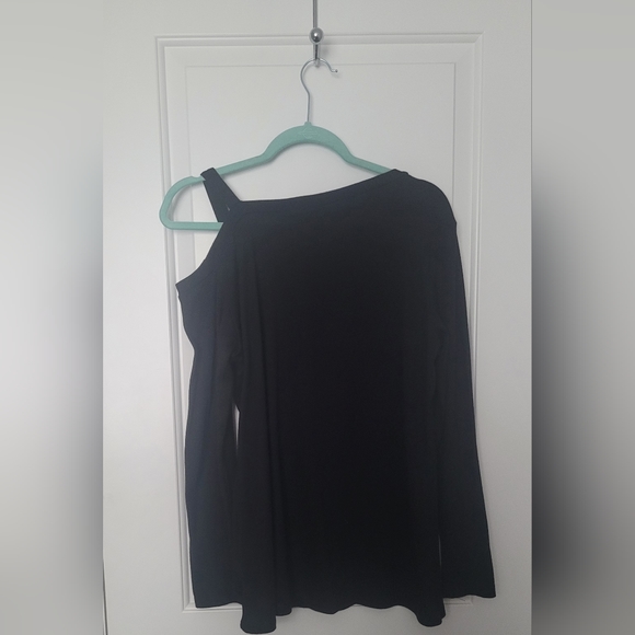 Fall Casual Cold Shoulder Long Sleeve Side Twist Knot Top… - Picture 4 of 6